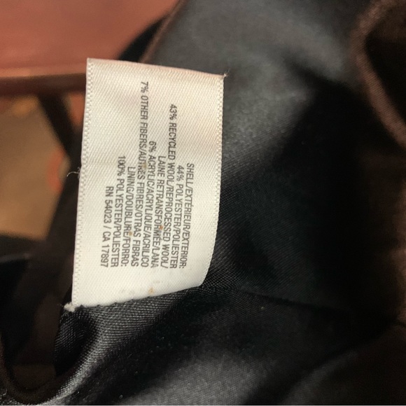 Old Navy women’s long wool blend coat size 3X Zip Belted front - Picture 5 of 7